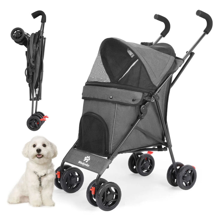 🚗🐾 Foldable Pet Stroller – Comfort and Safety!