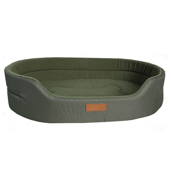 Polar Fleece Dog Bed Waterproof 600D Oxford Cloth and Winter Warm Polar Fleece Double Sided Available Suitable for All Seasons