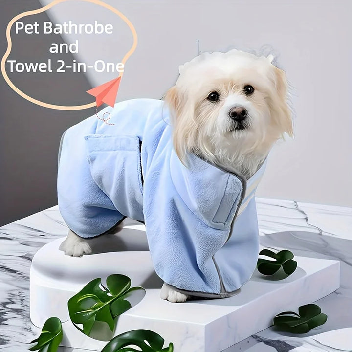 Absorbent Dog Bath Towel – Cooling Bathrobe