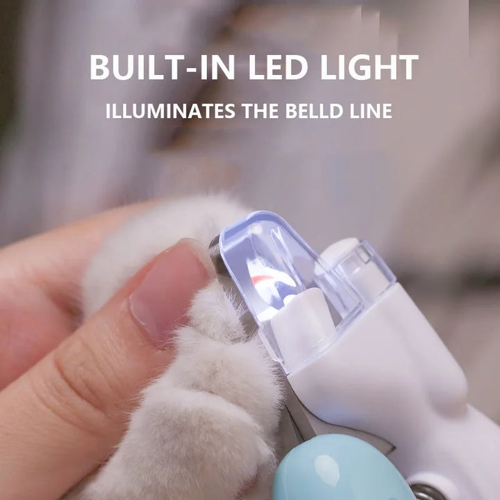 Professional Pet Nail Clipper with LED Light –