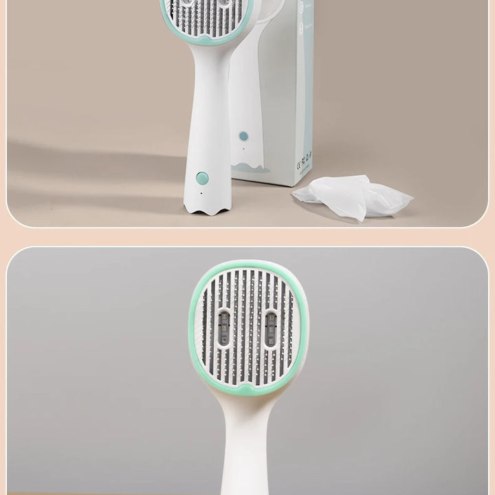 Pet Rounded Comb with UV Sterilization – USB Charging