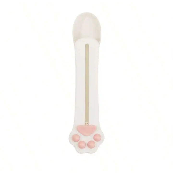 Cat Treat Dispenser Spoon, Pet Snack Feeding Spoon, Plastic Cat Treat Squeeze Spoon, Creamy Snack Extruder, Pet Feeding Tool for