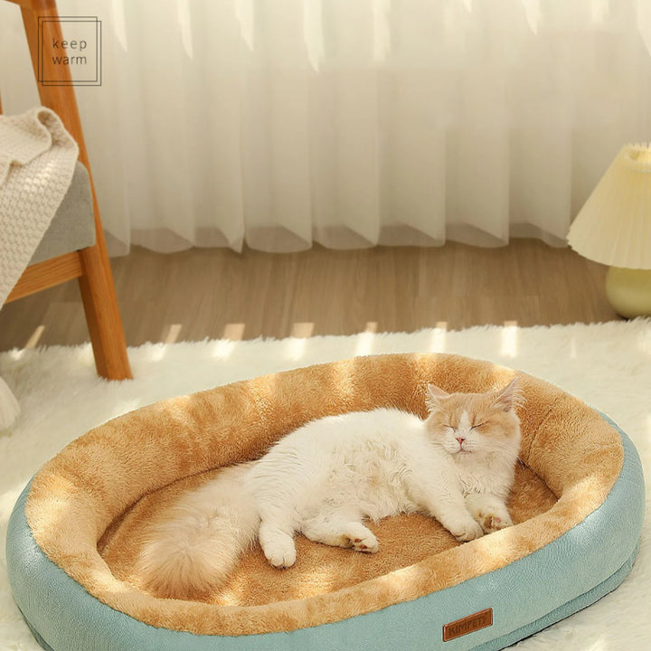 Kimpets Cat Bed Dog Pet Bed Kennel Non-Slip Winter Warm Small Dog Kennel Sleeping Removed Washed Soft Puppy Cushion Cat Supplies