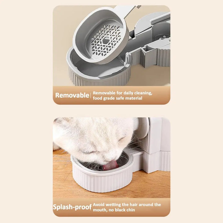 Hanging Cat Food Dispenser and Waterer – Feeder