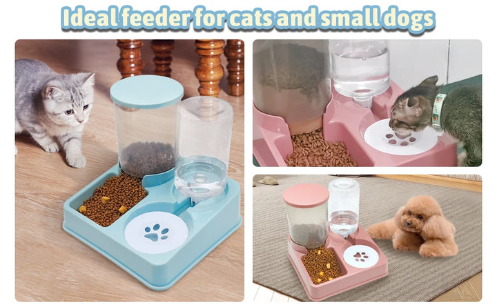 2 in 1 Automatic Feeder – Food and Water!