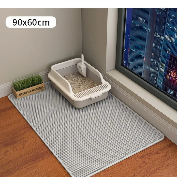 Large Size Cat Litter Mat Eva Waterproof Double Layerat Toilet Mat