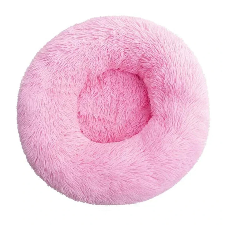 🐾 Round Plush Dog and Cat Bed – Donut Mat