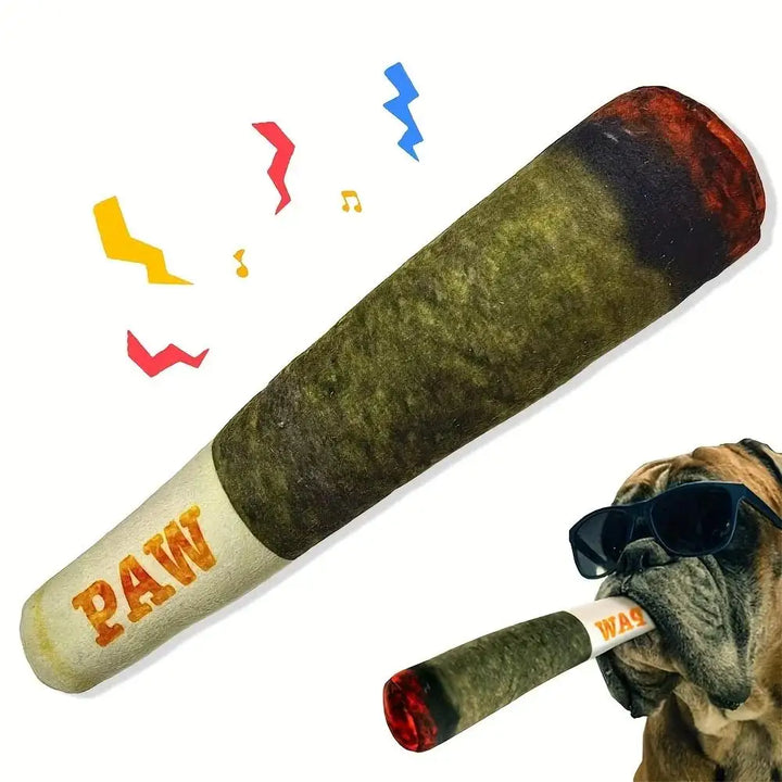 Indestructible Cigar Toy That Makes Noise –