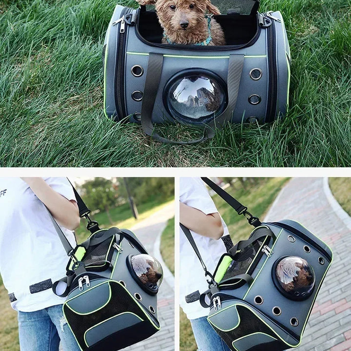 Portable and comfortable pet carrier bag