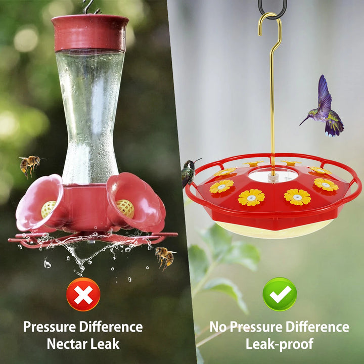 Hummingbird Feeder with 8 Feedings – Hanging Bird Feeder