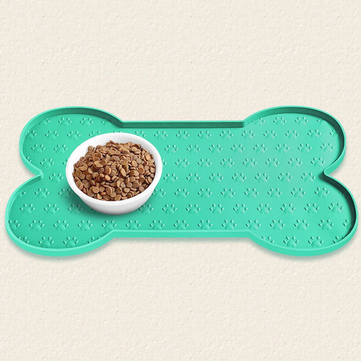 Pet Feeding Mat Silicone Dog Food Mat Anti-Slip And Waterproof Dog Bowl Mat,Thickened Dog And Cat Mat For Food And Water