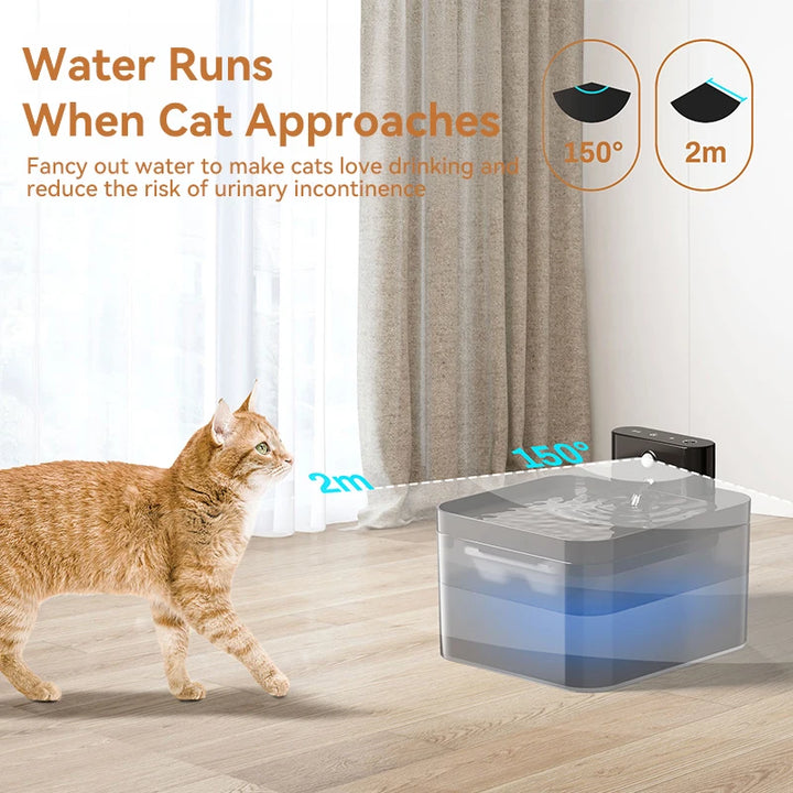 Wireless Automatic Cat Water Fountain Smart Dispenser