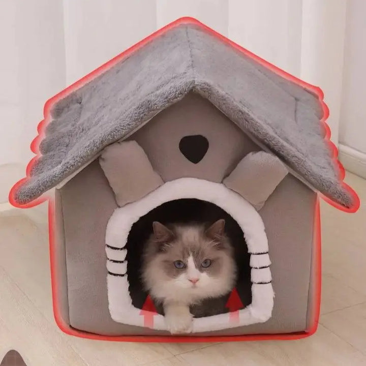 All-season, soft, washable dog and cat house