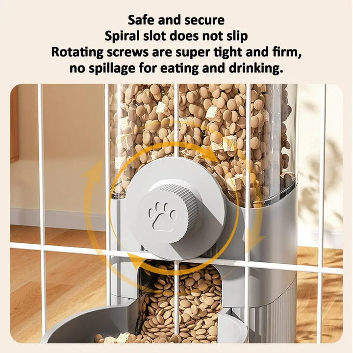 Hanging Cat Food Dispenser and Waterer – Feeder