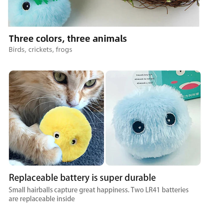 Smart Interactive Cat Toy – Electric Plush Ball