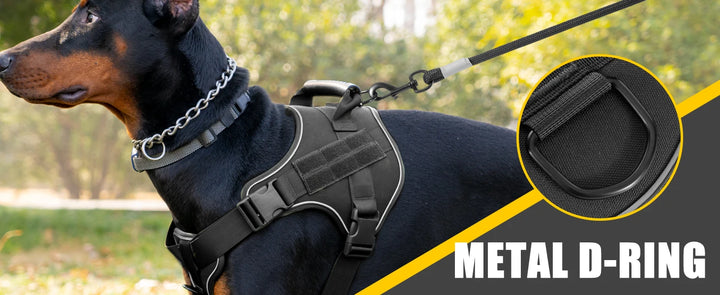 Tactical Dog Harness Pet Doberman Pinscher Vest