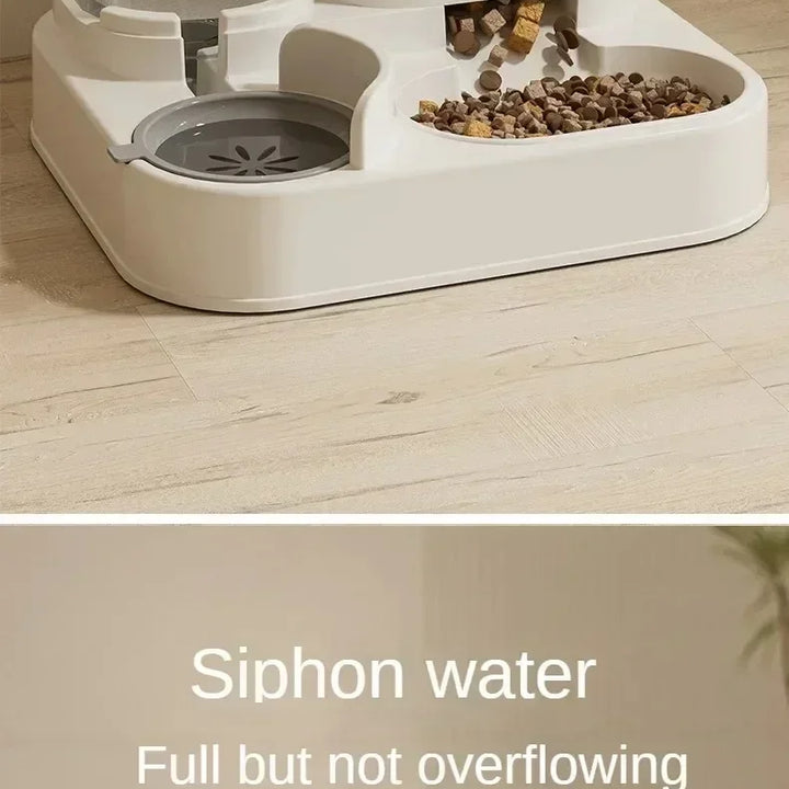 Automatic Feeder Food Bowl with Water Fountain