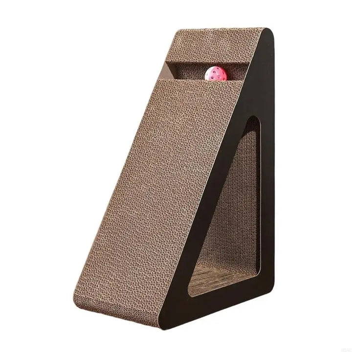 2025 New Cardboard Cats Scratching Board Toy With Rotating Teaser Ball Toy For Indoor Boredom Cats Engagement Furniture