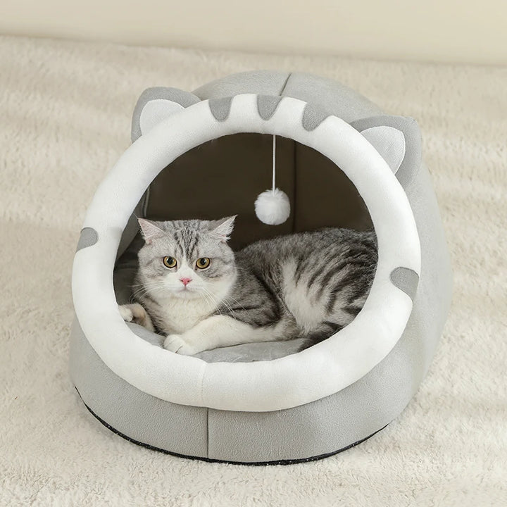 Super Cat Bed Warm Pet House Kitten Cave Cat Cushion