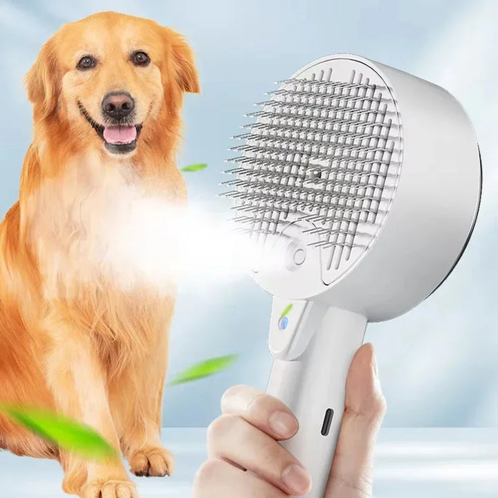 USB Rechargeable Pet Steam Brush – Brush