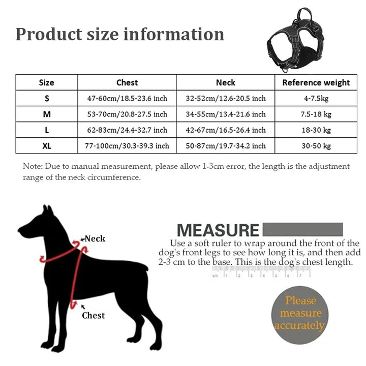 Adjustable Nylon Dog Collar Reflective Vest Soft Breathable