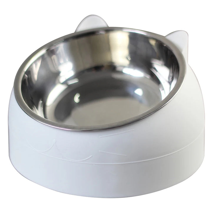 Stainless Steel Cat Bowl with 15° Tilt – Design