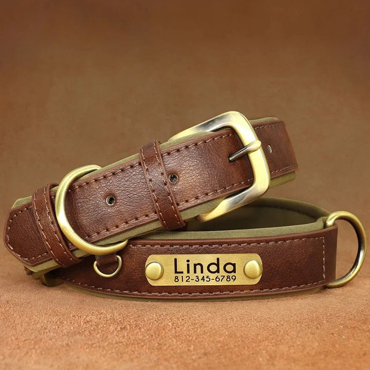 Custom Leather Dog Collar, Soft Leather Dog Collar