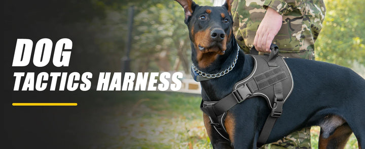 Tactical Dog Harness Pet Doberman Pinscher Vest