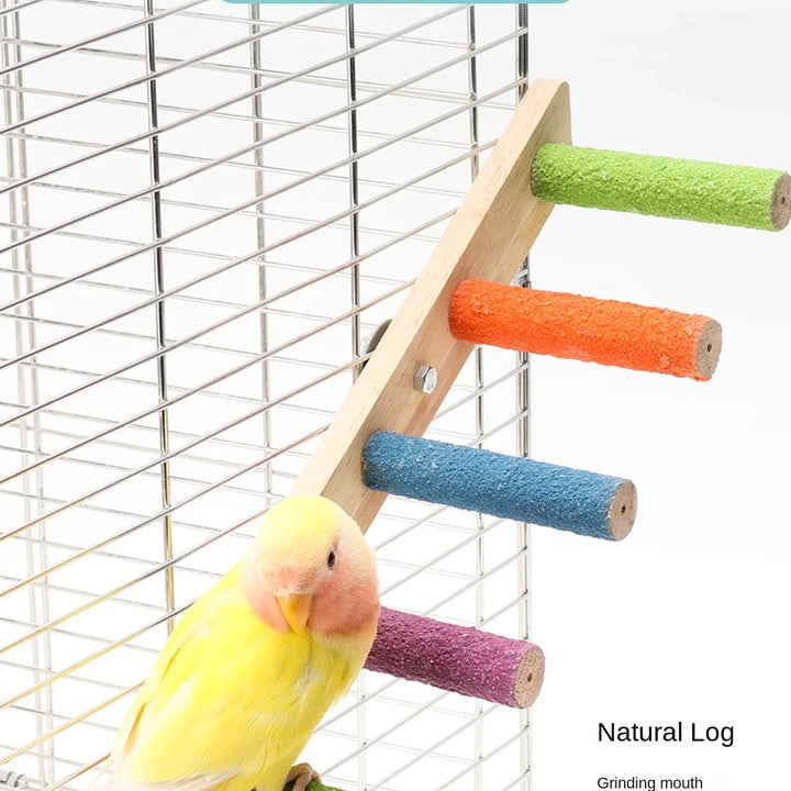 Interactive toy for parrots to climb and grind their claws