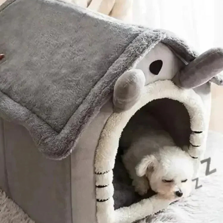 All-season, soft, washable dog and cat house