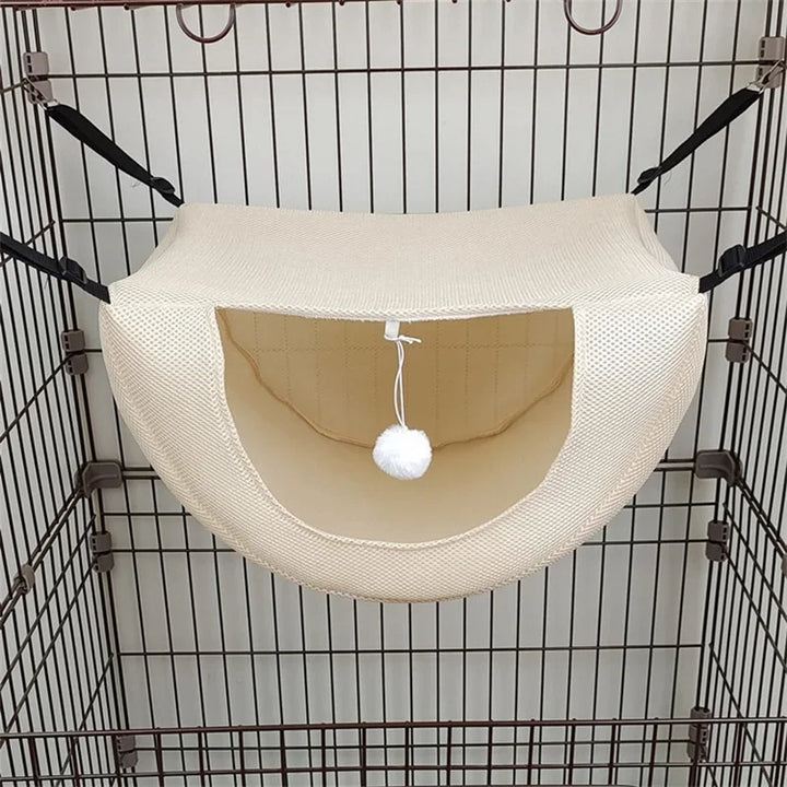 Cat Hammock Pet Cage Bed Breathable Mesh