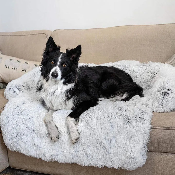 Removable Plush Pet Large Dog Bed Sofa House Mat Kennel Winter Warm Cat Pad Washable Calming Cushion Blanket Cover Nest Car New