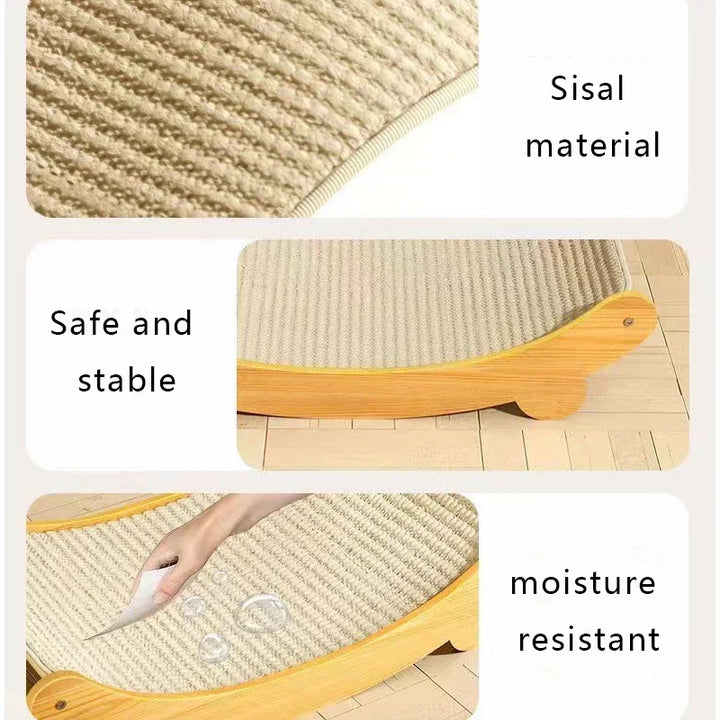 Detachable multifunctional wooden cat pads