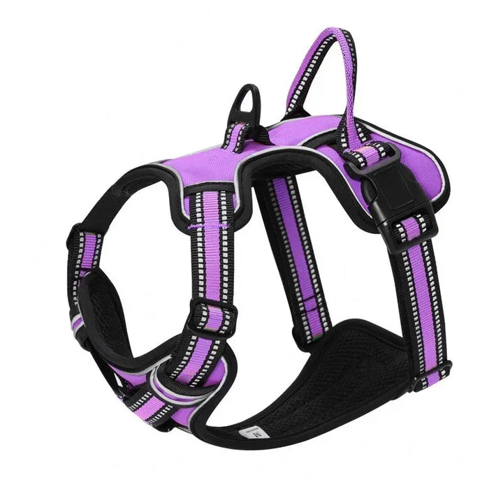 Adjustable Nylon Dog Collar Reflective Vest Soft Breathable