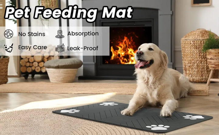 Waterproof Dog Food Mat – Absorbent, Non-Slip