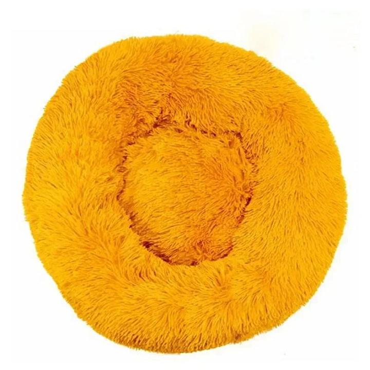 🐾 Round Plush Dog and Cat Bed – Donut Mat