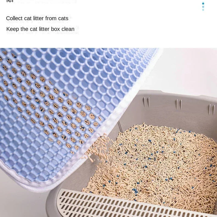 Waterproof Pet Cat Litter Mat Double Layer Pet Litter Box Mat Non-slip Sand Cat Pad Washable Bed Mat Clean Pad Products