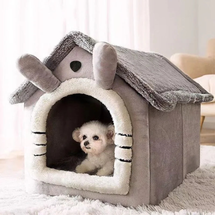 All-season, soft, washable dog and cat house