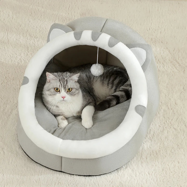 Super Cat Bed Warm Pet House Kitten Cave Cat Cushion