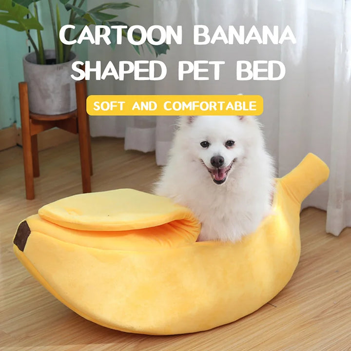 Banana Cat Bed Funny House Cute Cozy