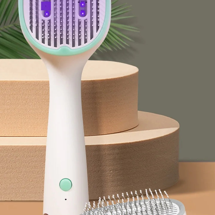 Pet Rounded Comb with UV Sterilization – USB Charging