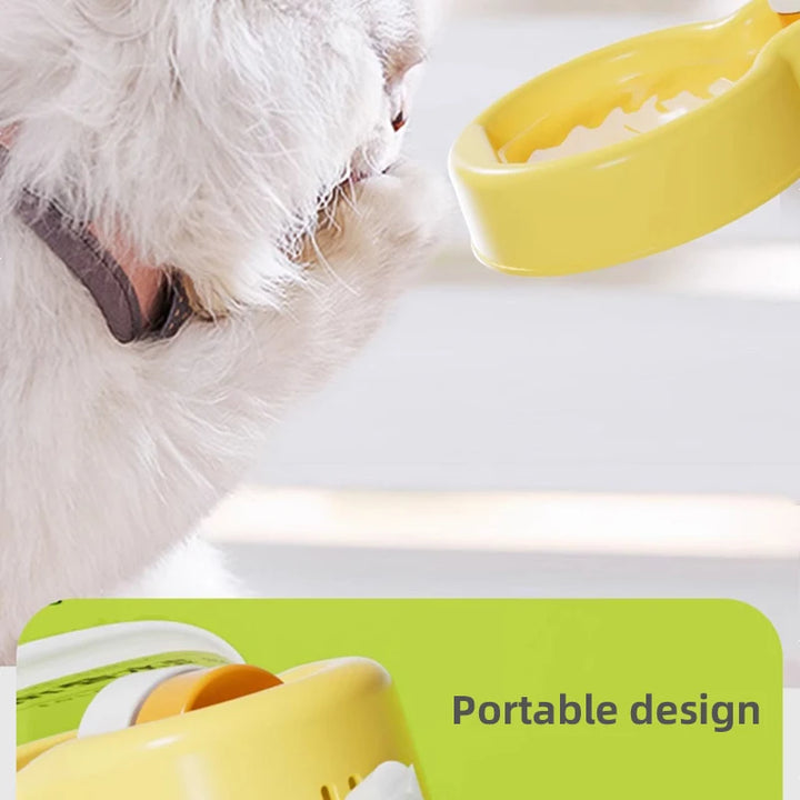 HOOPET Pet Water Dispenser Portable Cat Dog Water Bottle Sealed Travel Puppy Cats Fold Drinking Bowl Outdoor  Pet Supplies