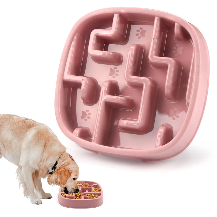 Pet Dog Slow Feeder Bowl, Fun, Non-Slip, Anti-Swallowing