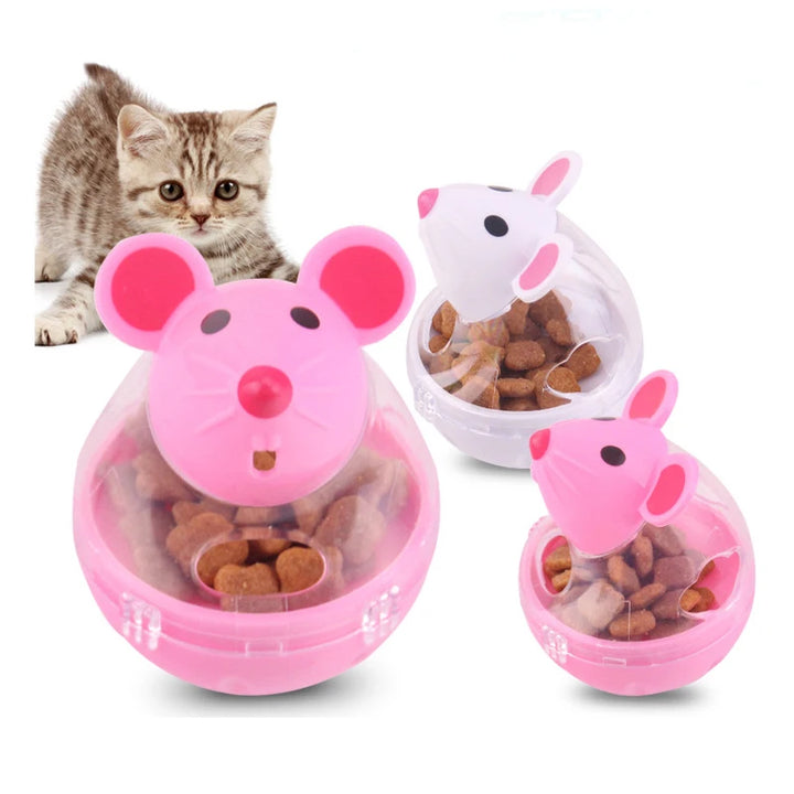 Cat Mice Food Tumbler – Interactive Cat Food Toy Ball