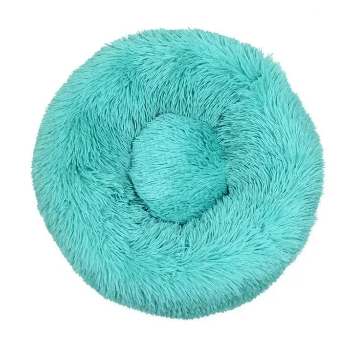 🐾 Round Plush Dog and Cat Bed – Donut Mat