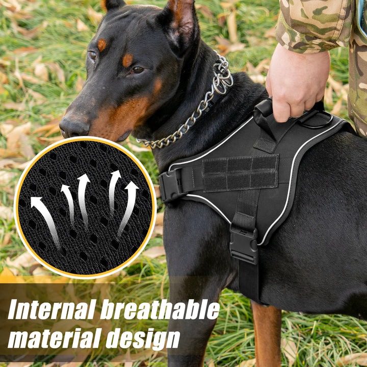 Tactical Dog Harness Pet Doberman Pinscher Vest