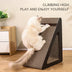 2 in 1 Cat Scratcher Cardboard with Rotating Ball Wear-resistant Cat Clawing Board for Indoor Cat Claw Toys For Cats