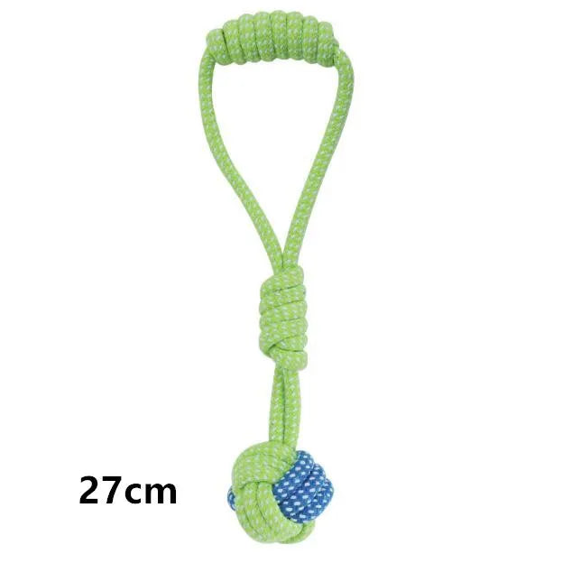 Cotton Ball and Rope Interactive Toy – Chew Toy