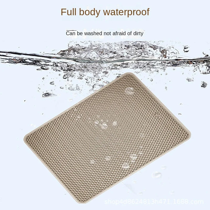 Large Size Cat Litter Mat Eva Waterproof Double Layerat Toilet Mat