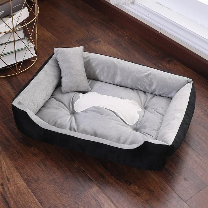 Bed for Dog Cat Pet Square Plush Kennel Medium Small Dog Sofa Bed Cushion Pet Calming Dog Bed House Pet Supplies Accessories